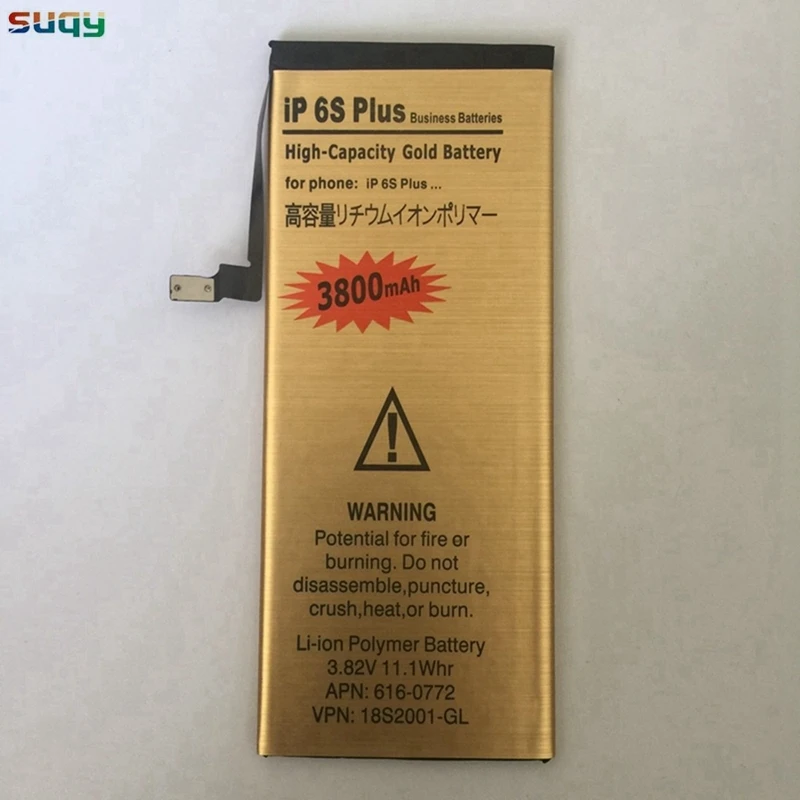 Suqy 5 шт. сменный литий-полимерный аккумулятор для Apple iPhone 6S plus внутренний аккумулятор для телефона батарея