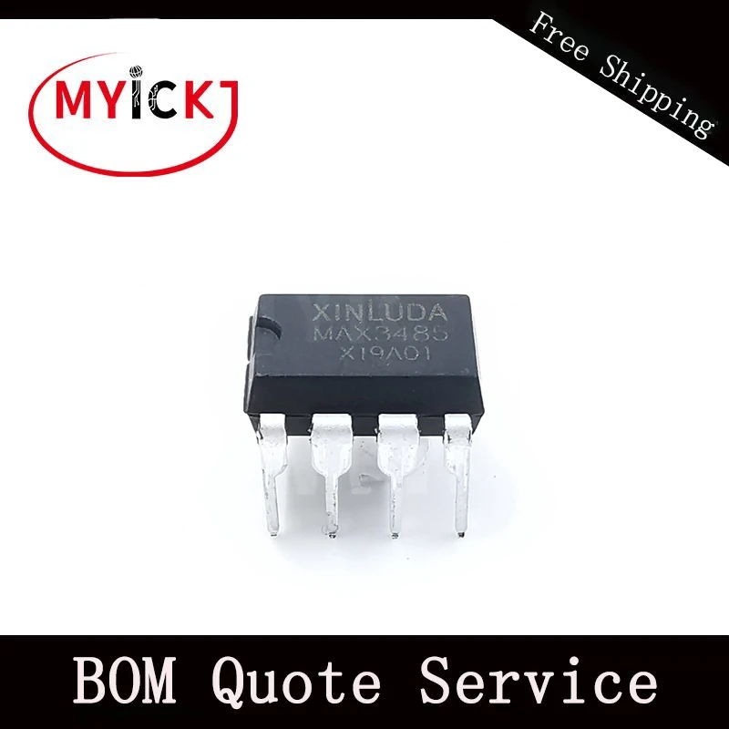 

10PCS MAX3485 China material 3.3V-Powered, 10Mbps and Slew-Rate-Limited True RS-485/RS-422 Transceivers IC Chip