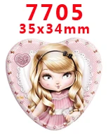 7705 30 шт мультфильм персонаж плоское украшение из смолы PR 7850 - Цвет: 7705