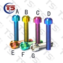 Cabeza TS TitaniumTorx M5X10/15/20/25/30/35mm para freno de motocicleta y bicicleta, Perno de auriculares, 1 pieza