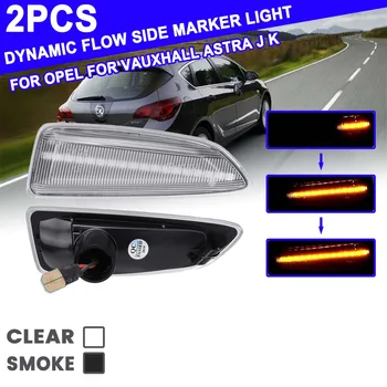 

2x Turn Signal Light Side Repeater Lamp Panel Dynamic LED Side Marker Day Lights 12V Flowing for Opel for Vauxhall Astra J K