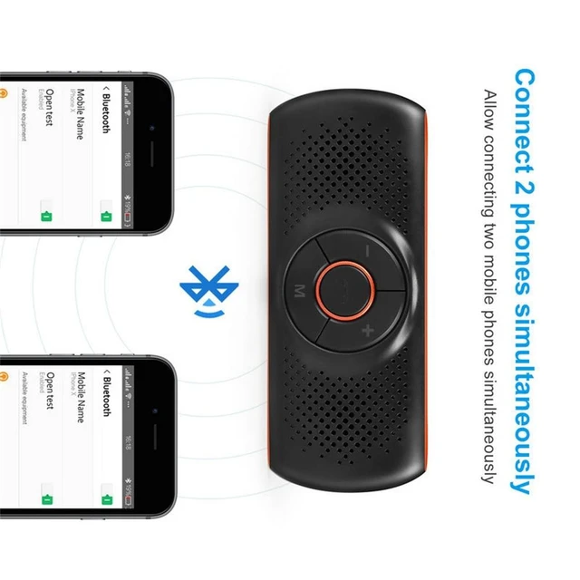 Achetez en gros Le Kit De Voiture Bluetooth Mains Libres Pour Téléphone  Portable Prend En Charge La Commande Vocale Siri Google Assistant Chine et  Kits Mains Libres De Voiture Bluetooth à 12.5