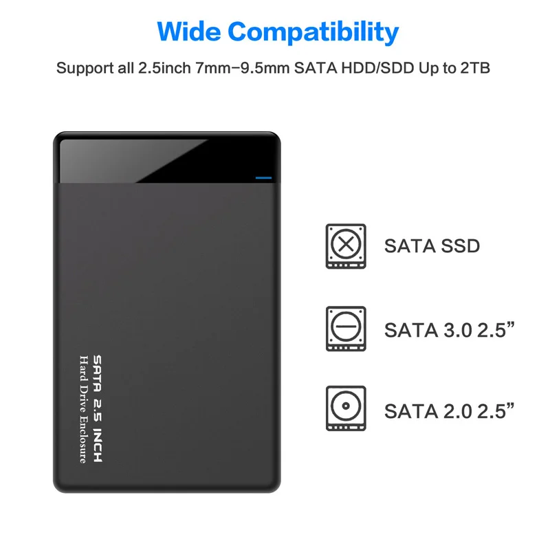 3.5 hdd external case usb 3.0 HDD Case 2.5 SATA to USB 3.0 Adapter Hard Drive Enclosure for SSD Disk HDD Box Type C 3.1 Case HD External HDD Enclosure external hdd case usb 3.0 HDD Box Enclosures