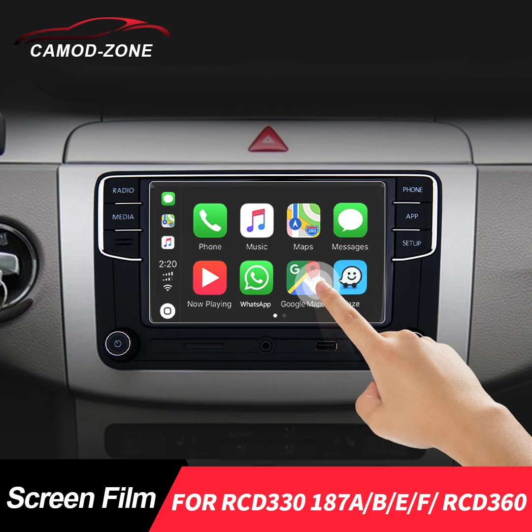 Toughened Glass Screen Protective Film For Volkswagen RCD330 RCD330 PLUS 187A 187B 187E 187F 280B