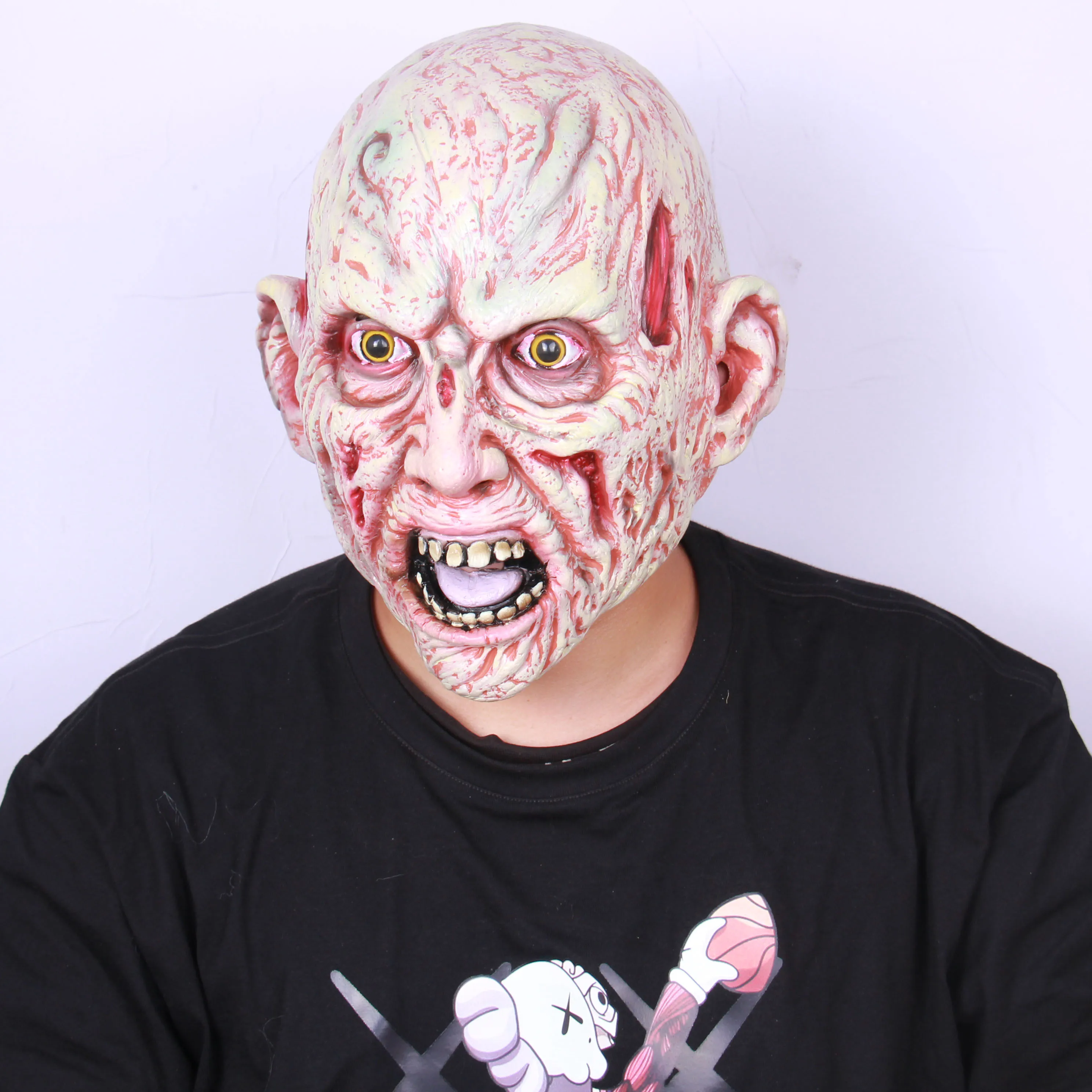 Реалистичная маска ужасов костюм для взрослой вечеринки года роскошная Фредди