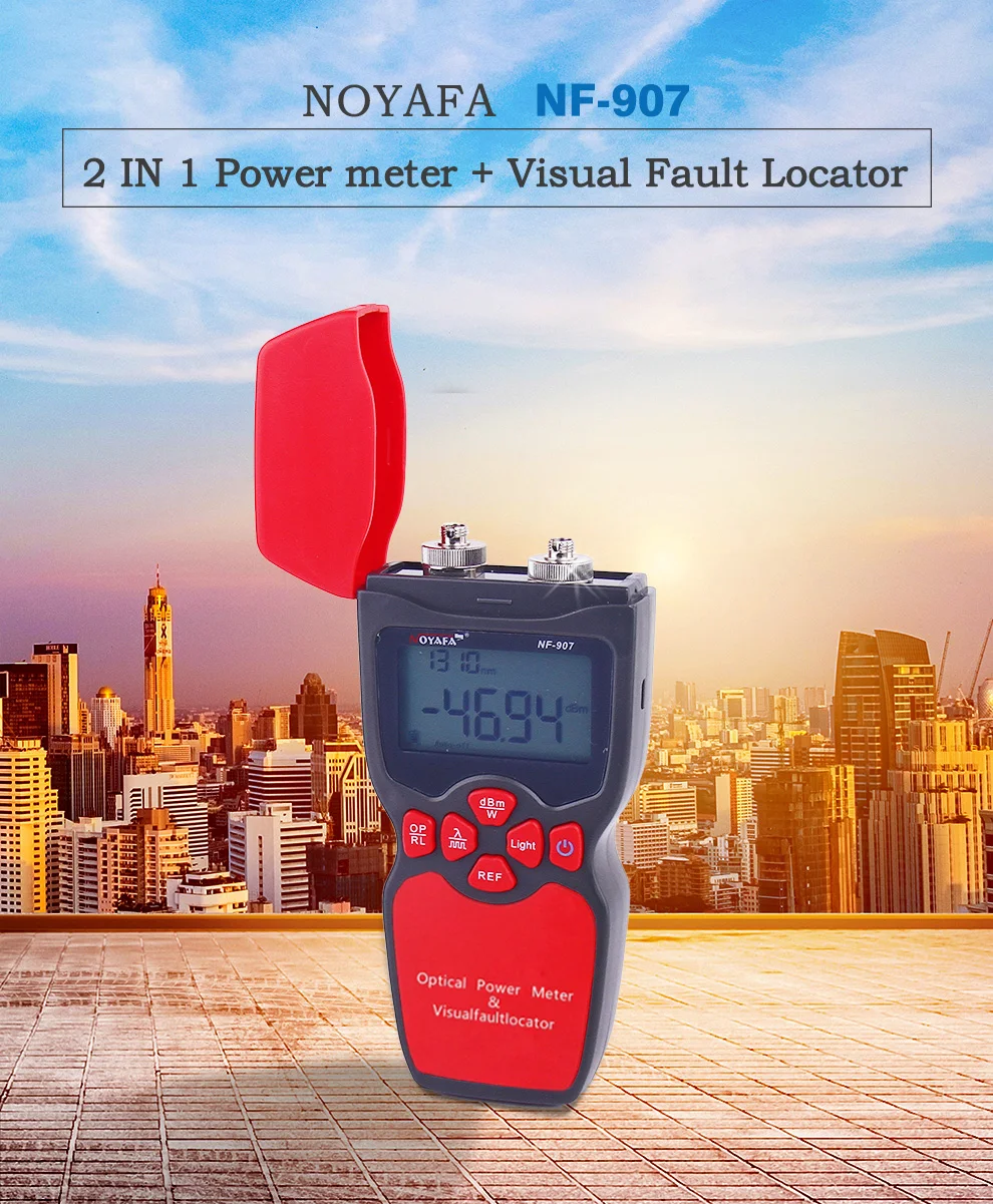 NOYAFA NF-907 2-in-1 optical multimeter Fiber Optical Power Meter &amp Visual fault locator | Компьютеры и офис