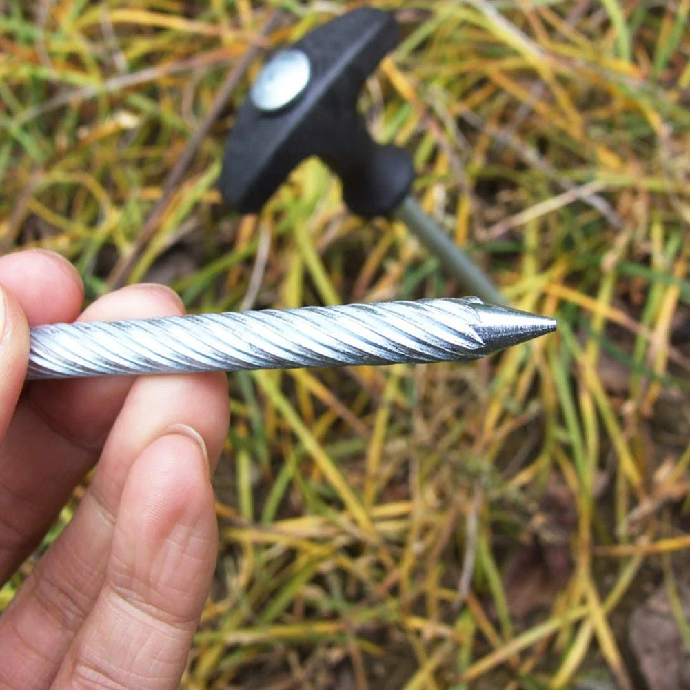 Lot De 20 Piquets De Tente En Acier Galvanisé - 10 Pouces - Camping Résistant