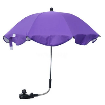 

Sun Shade Practical Clip Adjustable Detachable Canopy Baby Stroller Umbrella Flexible Arm Steel Structure Outdoor Manual Open
