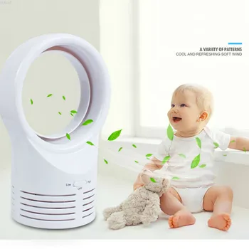 

Super Quiet Children BurnesMute Electric Mini Fan Desktop Desk Portable Fan Bladeless Fan Household