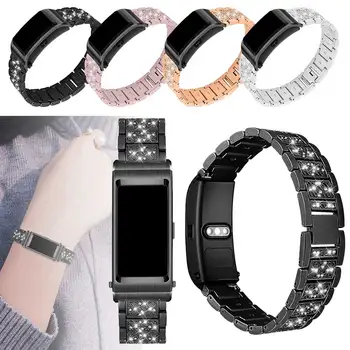 

Universal 18mm Watchband Quick Release Watch Band Diamond Jewelry Metal Bracelet Strap For Garmin Active S Belt For Huawei B5