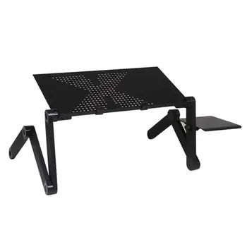 

Portable adjustable laptop table for foldable Laptop Desk Computer mesa para notebook Stand Tray For Sofa Bed Black