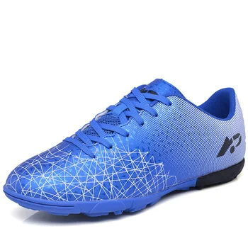 

Men's Indoor Soccer Shoes Turf Cleats Lace Up Quatlity Teenager Training Sport Shoes Breathable Superfly Football Sports Shoes