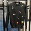 Men's Causal Christmas Pullover  Embroidery Printed Knitted Jumper Trend Sweaters Slim Fit High-Quality Winter New Male Clothes 5