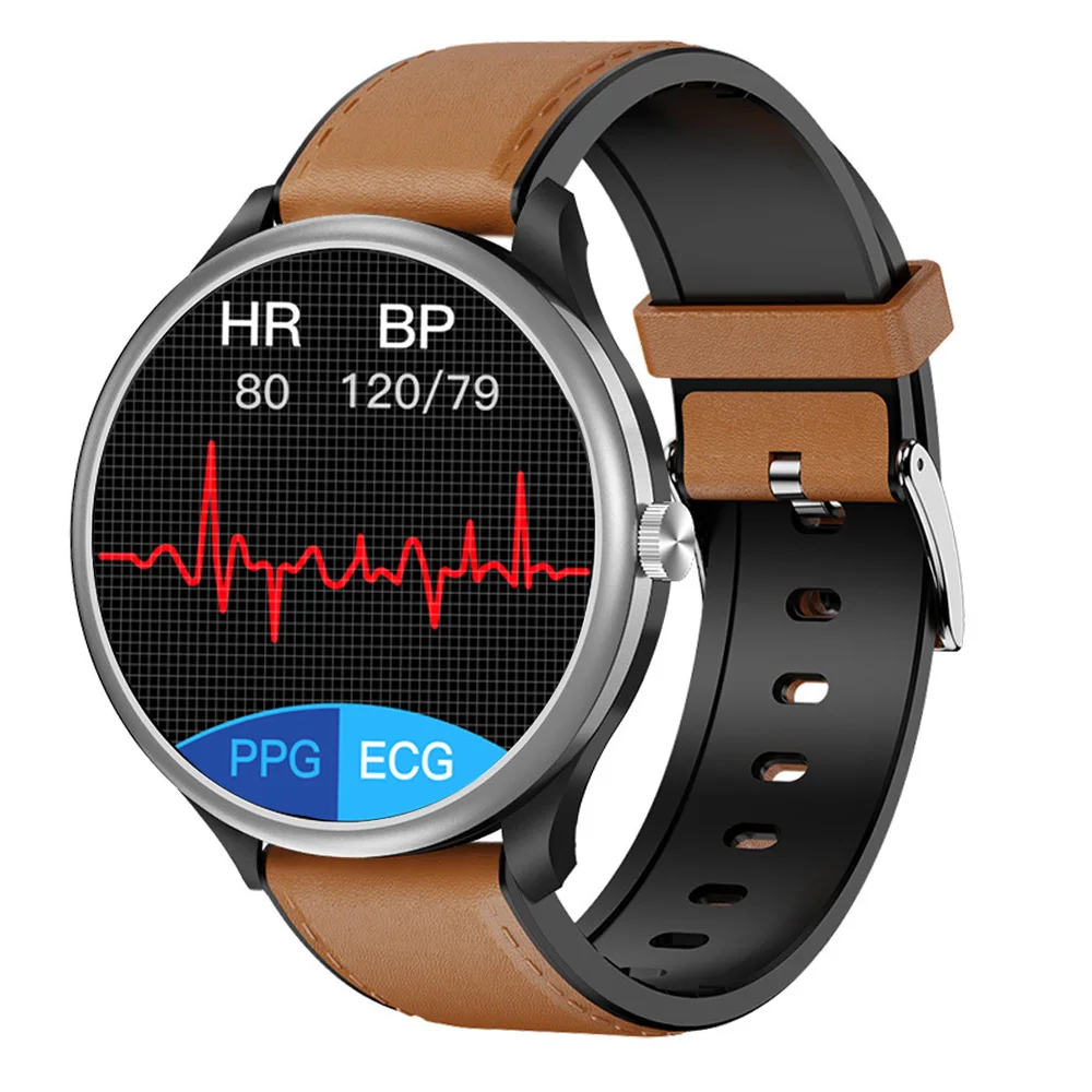 PPG ECG Smart Watch 2021 Body Temperature Answer and Call Play Music Store Songs Support TWS Earphones Fitness Smartwatch Men