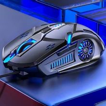 Проводная игровая мышь 6 кнопок 3200 DPI светодиодсветодиодный