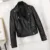 Aelegantmis Fashion Slim Women Faux Leather Jacket Casual Biker Motorcycle Jackets Female Punk Streetwear Весна Осень Пальто