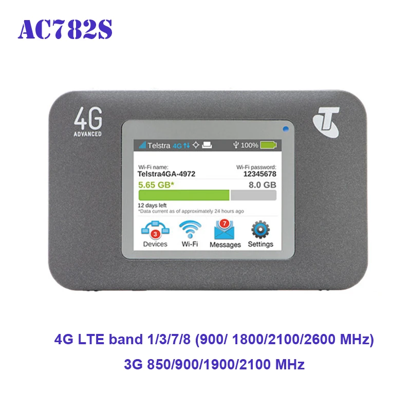 

Lot of 100pcs Unlocked AC782S 4G LTE Mobile Hotspot CAT4