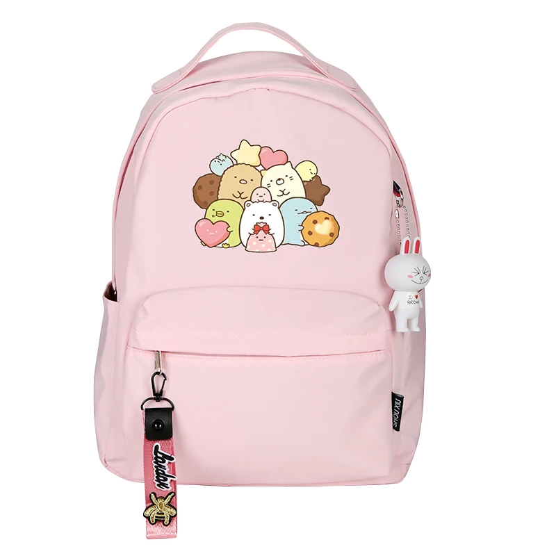 Sumikko гураши рюкзак с принтом Женский Милый Рюкзак Kawaii школьный рюкзак нейлоновый розовый рюкзак мультяшный рюкзак для путешествий