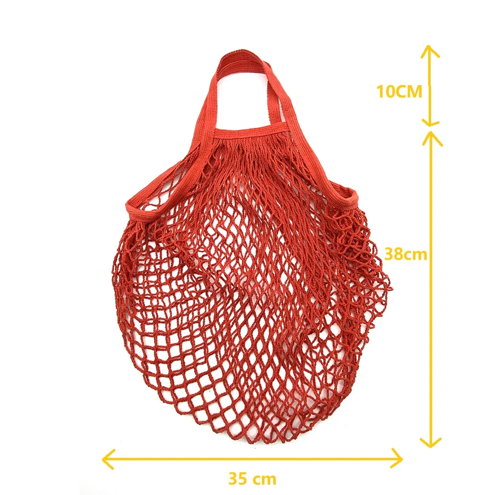 Reusable Grocery Produce Bags grocery bags storage bag produce storage bags Cotton Mesh Ecology Market String Net Tote Bag Kitchen Fruits Vegetables Hanging Bag Home