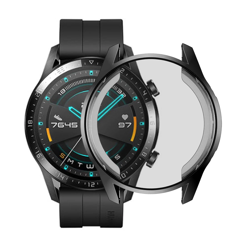 Protective Case for Huawei Watch GT 2 46mm Soft TPU Full Screen Protection Case HD Protector 4