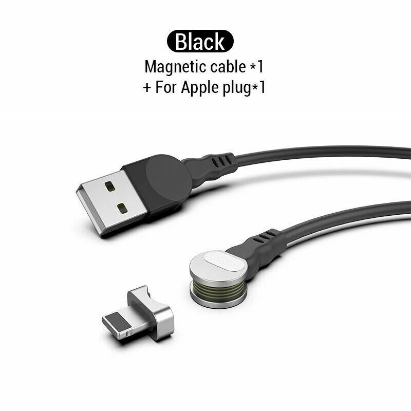 

180 Degree Usb Magnetic Ring Charging Cable Wire Phone Fast Quick Charging Charger Cord
