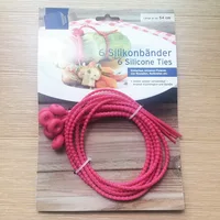 Японская Пищевая силиконовая лента кухня приготовленная коричневая лента для выпечки галстук шпагат - изображение