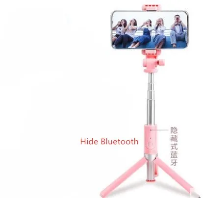 Селфи палка штатив Телефон Стенд настольный для прямой трансляции с Bluetooth дистанционное управление портативный CD50 T07 - Цвет: A