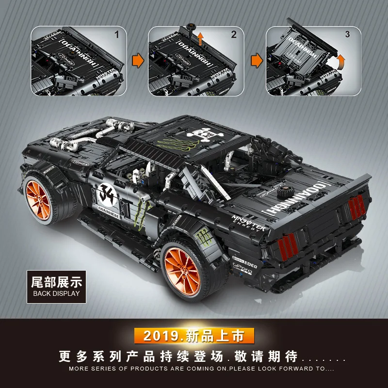 23009 гоночный автомобиль с функцией питания Technic 20102 MOC-22970 строительный блок кирпич детская игрушка подарок 3168 шт