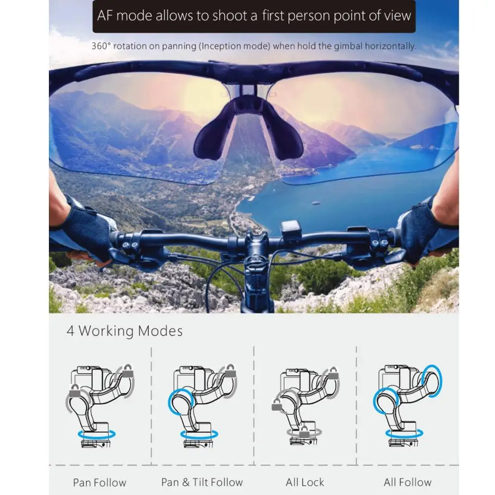 Водонепроницаемый Ручной Стабилизатор Hohem iSteady Pro 2 для экшн камеры Gopro 7/6/5/4/3 DJI Osmo