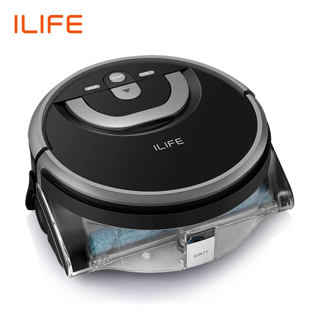 ILIFE New W400 Mopping Robot Vacuum Cleaner With Navigation Water Tank 1