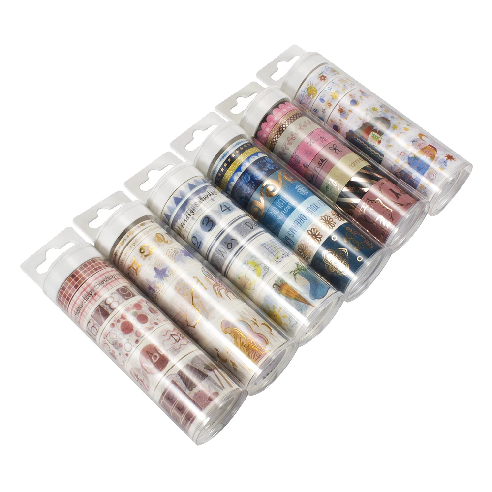 HXM 43pcs/set Flower Scrapbooking Deco Washi Tapes Letter Cartoon Journaling DIY Decoration Masking Paper Adhesive Tape | Дом и сад