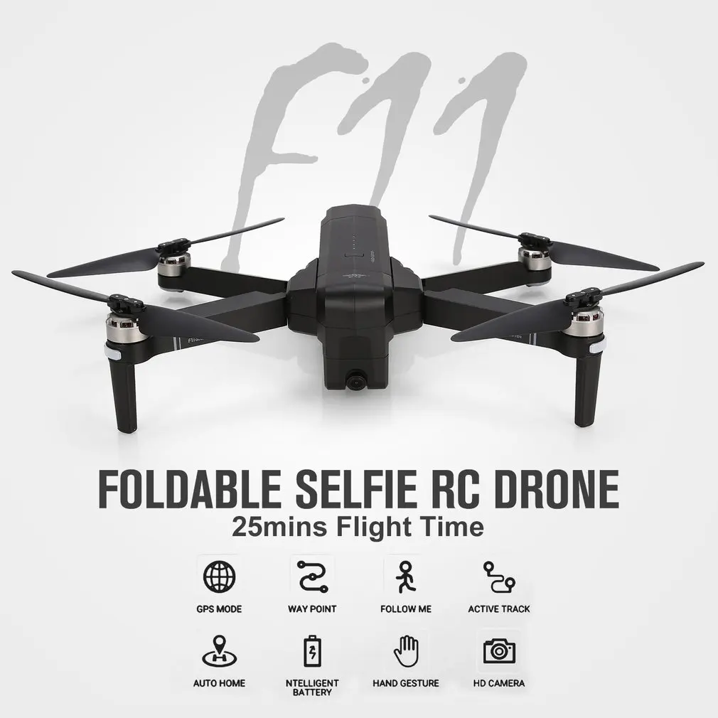  SJR/C F11 GPS 5G Wifi FPV With 1080P Camera 25mins Flight Time Brushless Foldable Arm Selfie RC Dro