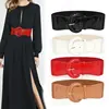 Women Luxury Waist Belts For Dress Pu Patent Leather Elastic Band Waist Belt Solid Black Red White Wide High Quality Waistband ► Photo 3/6