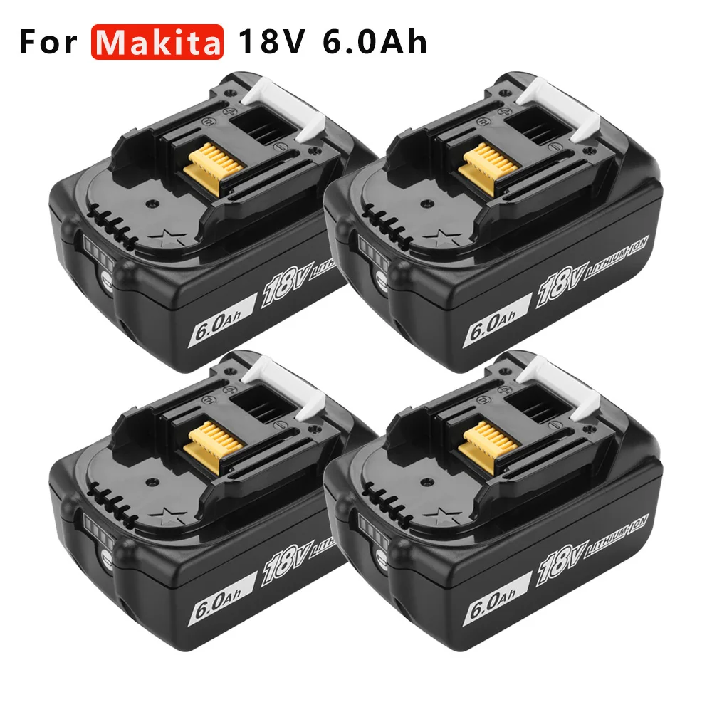 Аккумуляторная литий-ионная батарея для электроинструмента Makita BL1830 BL1840 BL1850 6 0 Ач