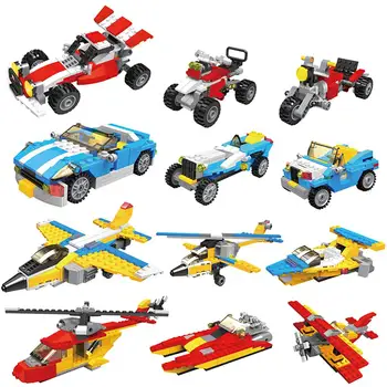 

Three-variable Transformation Model Children's Enlightenment Toy Building Blocks Assembling Piercing DIY Building Blocks Toys
