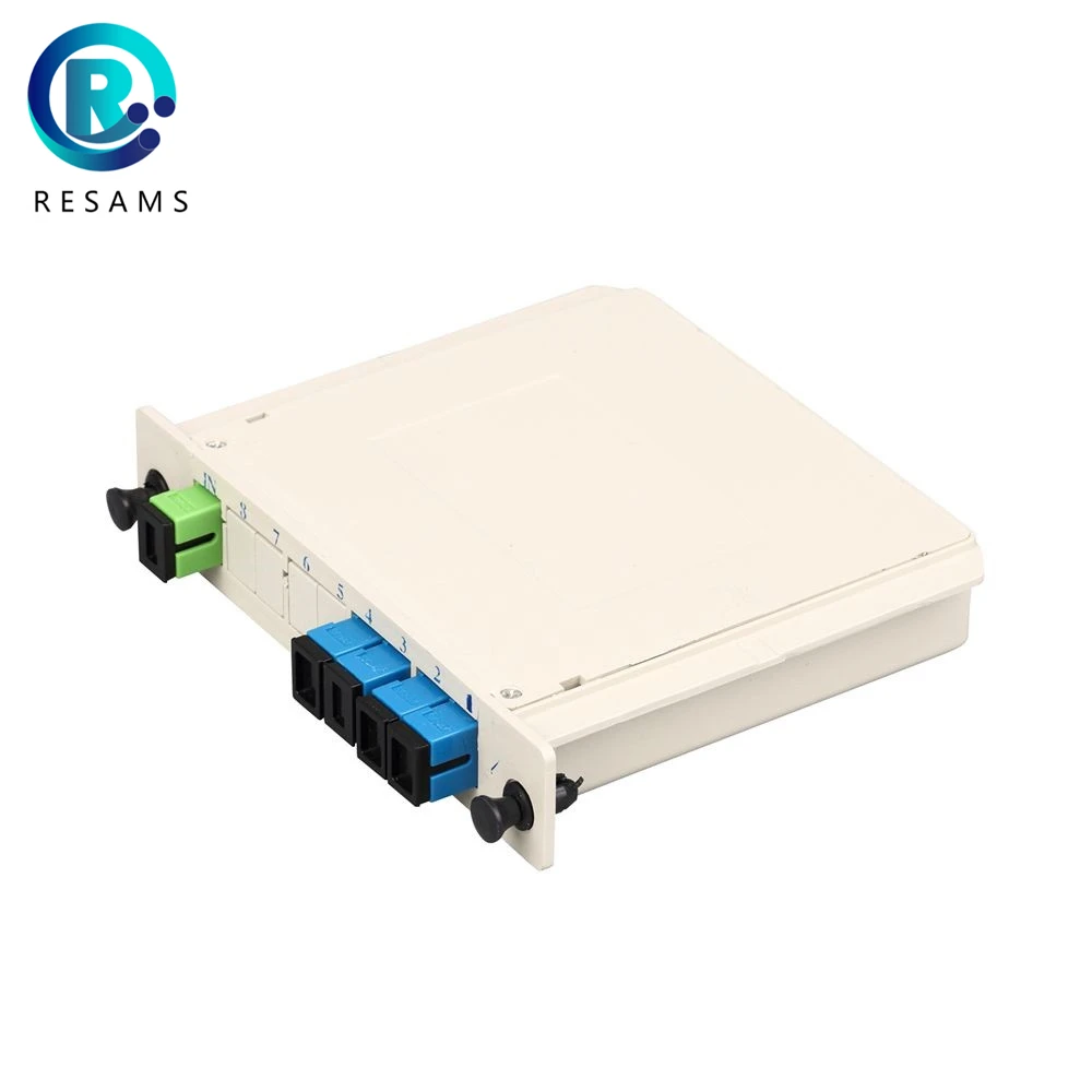 

Resams Lgx Type SC UPC 1*4 Without Connector Small Volume Fiber Optic Splitter Single Mode PAdditional Loss Stability Is Good
