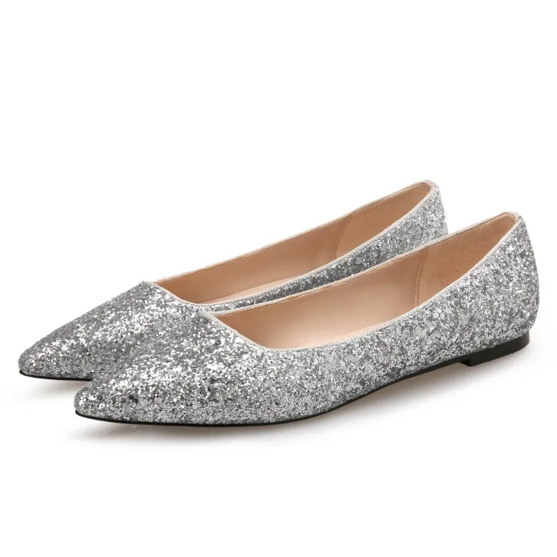 gray dress flats