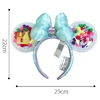 2022 Disney Mickey orejas diadema lentejuelas arcos orejas traje diadema Peter Pan tocado Cosplay felpa adultos/niños diadema regalo ► Foto 2/6