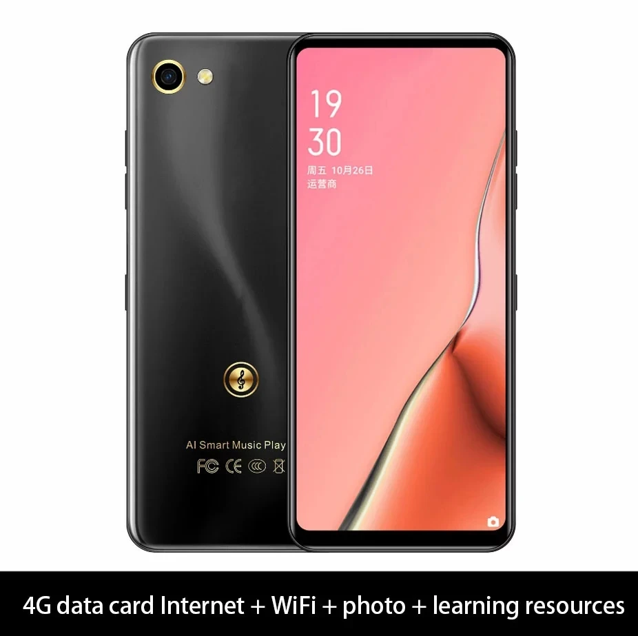 Reproductor de música MP3 con acceso a Internet, WIFI, 4,8 pulgadas, compatible con tarjeta externa, Internet, MP3, bluetooth, pantalla táctil para estudiantes