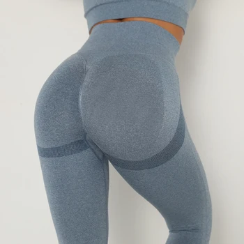 Seamless Yoga Set Women Workout Sportswear Gym Clothing Fitness Long Sleeve Crop Top High Waist Leggings+Sport Bra Sports Suits 2