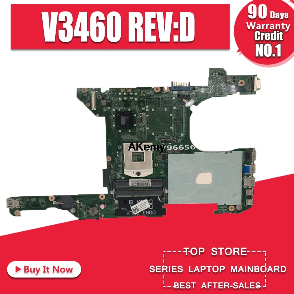 

CN-0JK5GY JK5GY FOR DELL VOSTRO 3460 V3460 laptop motherboard DA0V08MB6D2 DA0V08MB6D1 REV:D mainboard NOTEBOOK PC