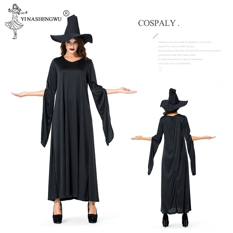 Хэллоуин викторианский костюм платье маскарадные костюмы ScaryVampire ведьма одежда для женщин средневековый маскарадный костюм черное платье+ Марлевое Платье
