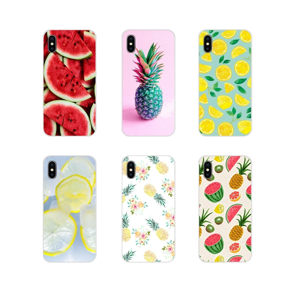 For Huawei G7 G8 P7 P8 P9 P10 P20 P30 Lite Mini Pro P Smart Plus 2017 2018 2019 Summer Fruit Lemon Pineapple Watermelon TPU Case | Мобильные