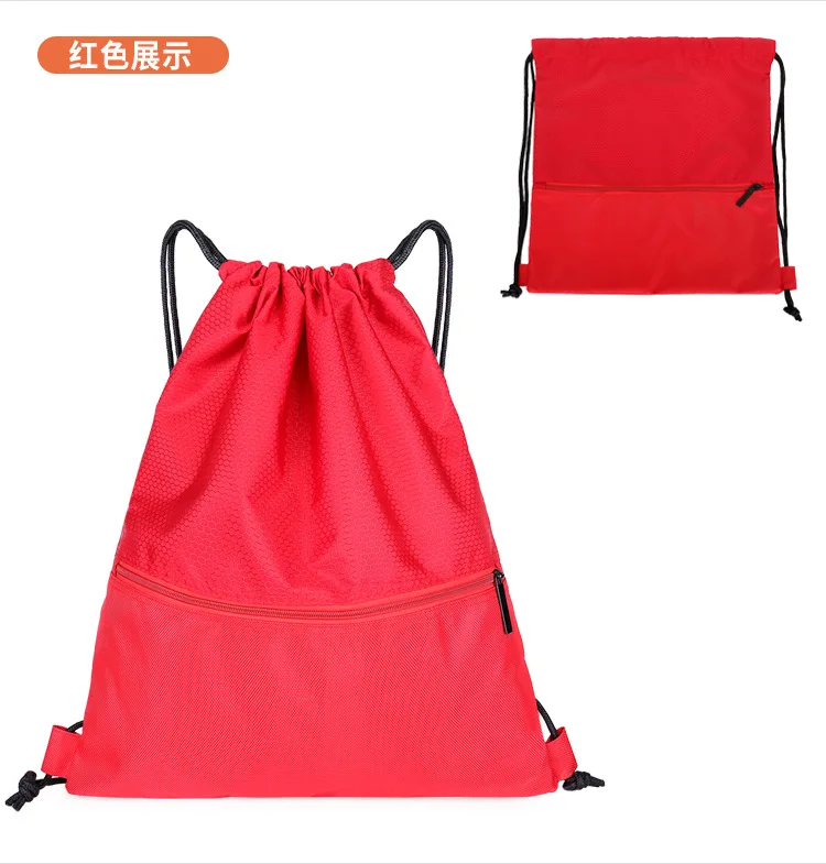 Drawstring Пляжная Сумка для занятий фитнесом на открытом воздухе спортивная сумка-мешок на шнурке баскетбольный рюкзак мужская и женская сумка на шнурке поколение