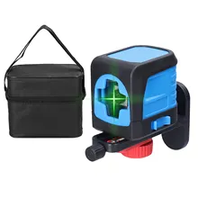 

Portable High Brightness 2 Green Lines Laser Level Vertical Horizontal Lines 4° Self-leveling Function Leveling Tool