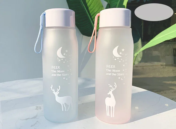 Hot sale 560ml Water Bottle Leak Proof For Girl Biking Travel Portable Water Bottles Plastic For friend