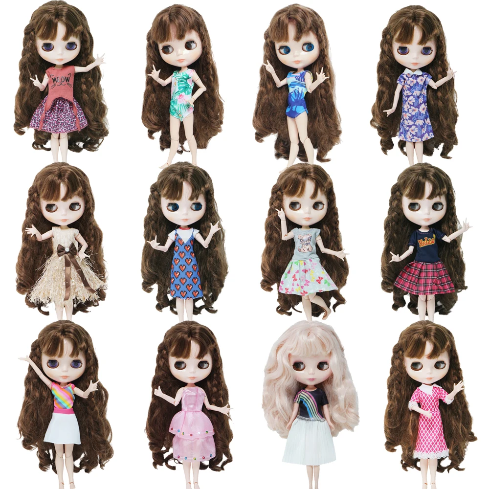 Doll Clothes Outfit Summer T-shirt Blouse Skirt Mini Gown Short Pants Daily Wear Accessories Barbie Doll Clothes Doll Clothes Doll Clothes Accessories Doll Accessories for 30cm Doll 11.5 Inch
