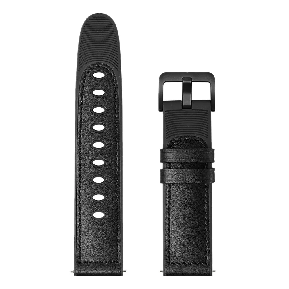 20mm 22mm Leather strap for Samsung Galaxy watch /Active 2 42mm/ Huawei watch GT GT2/amazfit GTR 40mm 47mm for Replacement band