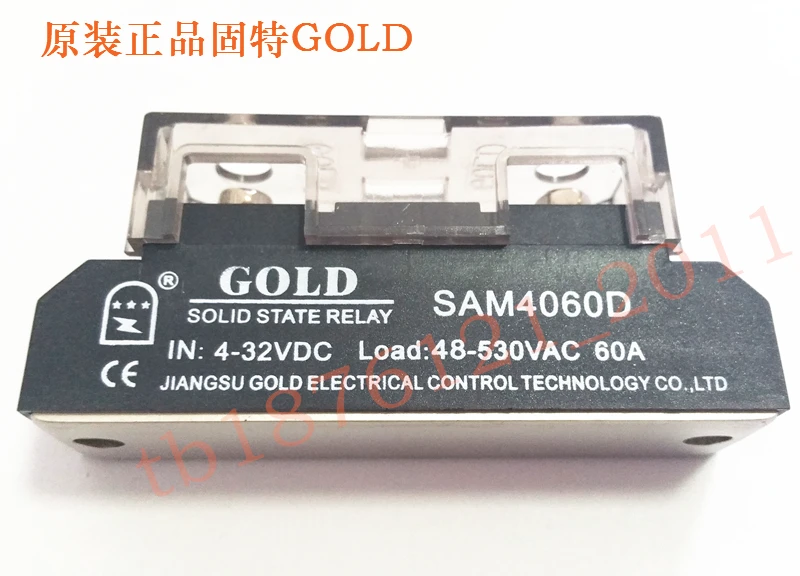 Твердотельное реле SAM4060D золотистое подлинное управление постоянным током 60 А 4 32