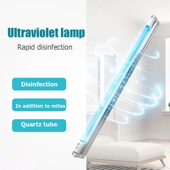

6/10W Ultraviolet Germicidal Light Tube With Fixture UVC Disinfection Sterilizer Kill Dust Mite UV Quartz Lamp